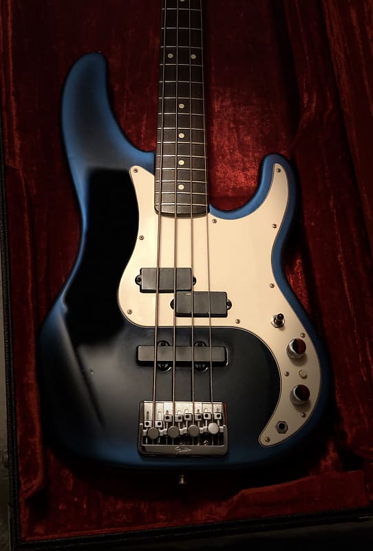 Fender Precision Bass Plus 1989 90 Rare Blueburst Reverb