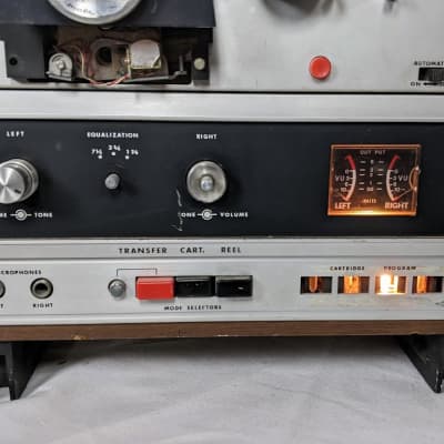 Akai X-1800SD 4 Track Reel Stereo Recorder w/ 8 Track Stereo Cartridge -  Woodgrain