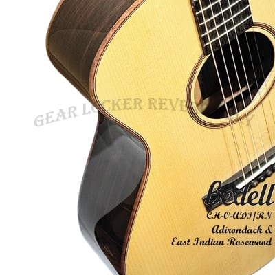 Bedell Coffee House Orchestra Natural Adirondack spruce & Indian rosewood handmade guitar image 10