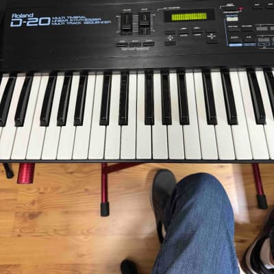 Roland D-20 61-Key Multi-Timbral Linear Synthesizer / Multitrack Sequencer 1988 - 1992 - Black