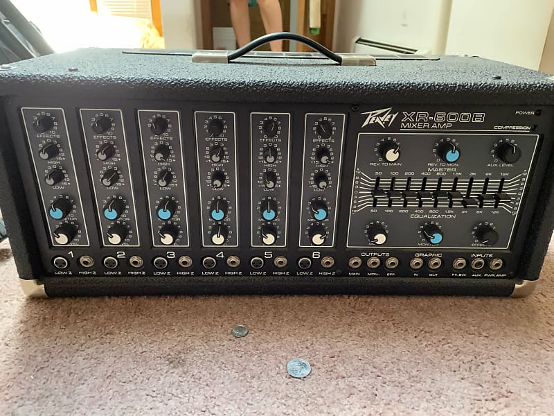 Peavey XR-600b 6 channel powered mixer | Reverb