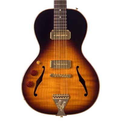 B&G Guitars Little Sister LEFTY Crossroads Non-Cutaway P-90 Tobacco Burst - LSLHNPTB - Left-Handed Semi-Hollow Electric Guitar - NEW!!! for sale