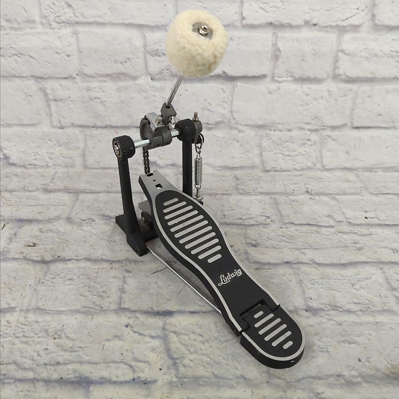 Ludwig Single Kick Bass Drum Pedal with Vater Felt Beater Reverb