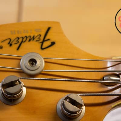1989 Fender Japan JB75-750 ’75 Reissue Jazz Bass Natural image 9