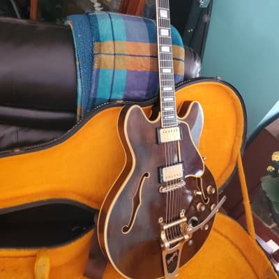 1969 Gibson Es-355 Custom Walnut~100% Original~ Professional Grade Top Of The Line Pre Norlin w no issues 
 Nice as they get image 8