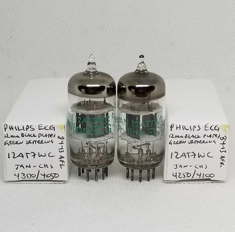 Philips JAN 12AT7WC Well Matched Pair (5.8%) NOS 12AT7 ECC81 | Reverb