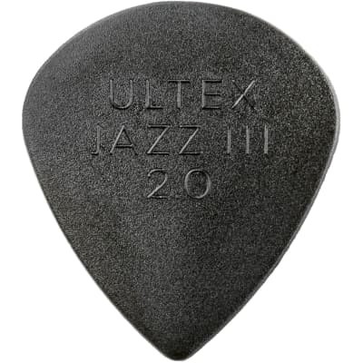 Dunlop 427P2.0 Ultex Jazz III Pointed Tip Guitar Picks, 2.0mm, 6-Pack image 4