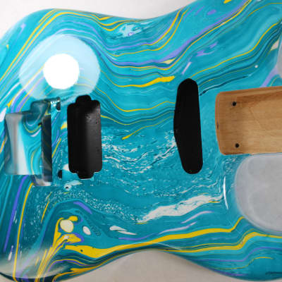 Multi color Player grade Alder HxS guitar body - fits Fender Strat Stratocaster neck Floyd Rose J1570 image 3