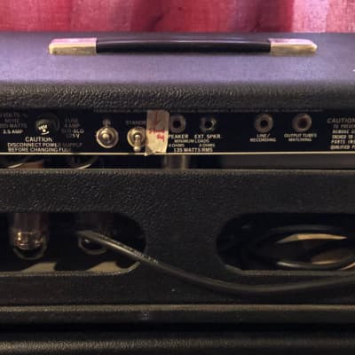 Fender Bassman 135 2-Channel 135-Watt Guitar Amp Head 1977 - 1980 - Silverface image 4