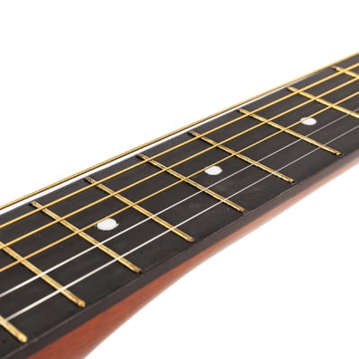 DK-38C Basswood Guitar Bag Straps Picks LCD Tuner Pickguard String Set 2020s Brown image 7