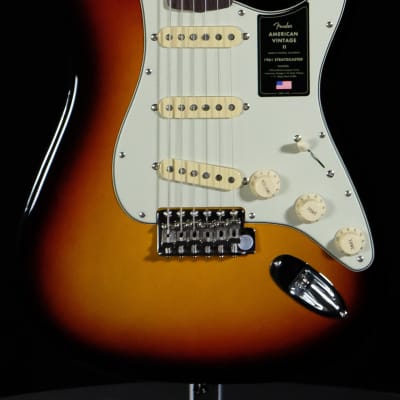 Fender American Vintage II 1961 Stratocaster Electric Guitar 3-Color Sunburst image 2