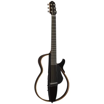 Yamaha SLG200S Steel String Silent Guitar (Trans Black)(New) image 2