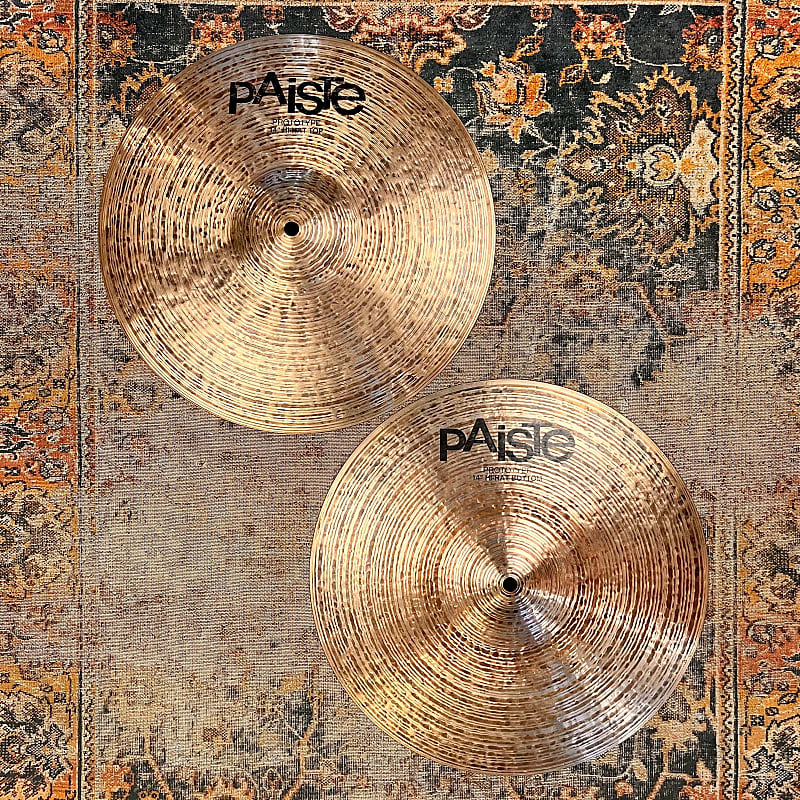 VIDEO! UNIQUE PROTOTYPE PAISTE HIGH DEFINITION 14" Hihats 991 Reverb