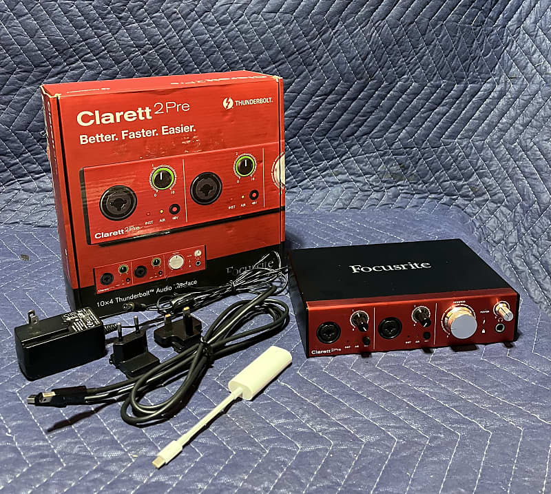 Focusrite Clarett 2Pre Thunderbolt Audio Interface | Reverb