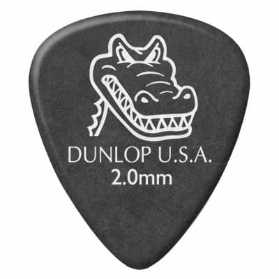 Dunlop 417P2.0 Gator Grip Standard 2.0mm Guitar Picks, 12 Pack image 1