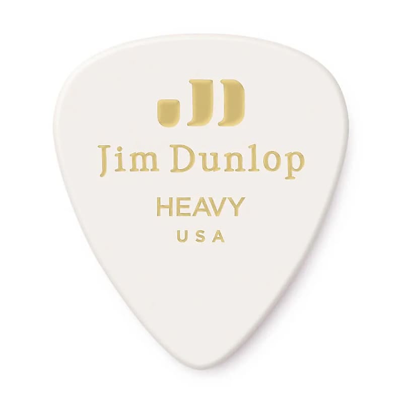 Dunlop 483P01HV Celluloid Standard Classics Heavy Guitar Picks (12-Pack) image 1