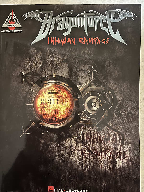 Dragonforce - Inhuman Rampage - Guitar Tab / Tablature Book | Reverb