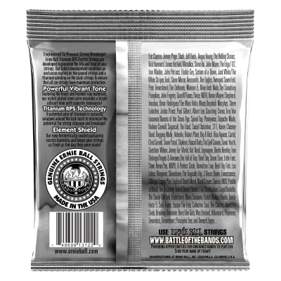 Ernie Ball Hybrid Slinky Coated Titanium RPS Electric Guitar Strings - 9-46 Gau image 2