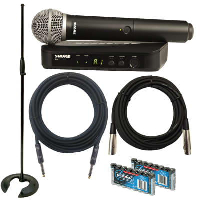 Shure BLX24/PG58-H10 Handheld Wireless Vocal System - PERFORMER PAK image 1