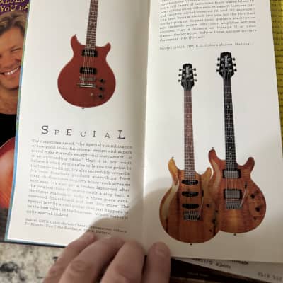Hamer Catalog 1996 Standard artist Archtop eclipse 12 string special mirage Duo Tone. P-90 T 51 vintage S Daytona Californian chaparral bass Cruise bass slammer image 6