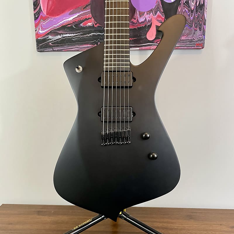 ISS　Ibanez ICTB721-BKF [IRON LABEL] Ibanez Iron Label Iceman 7-string - Black Flat - Bill's Music