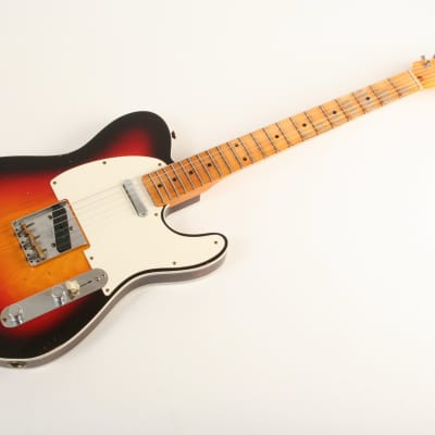 Fender Custom Shop '59 Telecaster Custom Relic Maple Neck Wide Fade Chocolate 3-Colour Sunburst CZ573805 image 3