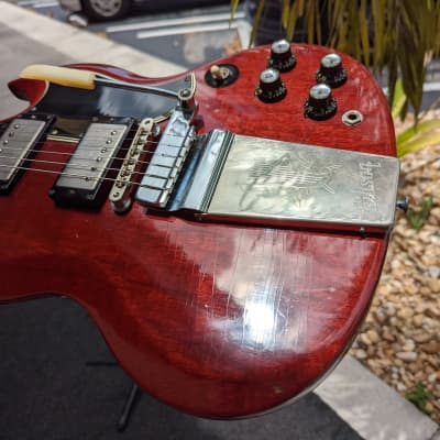 Gibson Vintage SG Standard with Maestro Vibrola Cherry 1965 image 9