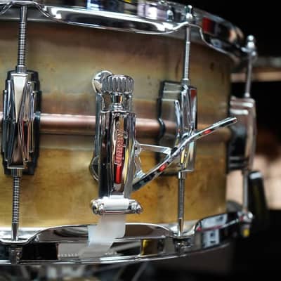Ludwig/ USA # LB464R Raw Brass 6.5" x 14" Snare Drum w/ Imperial Lugs (2022) Free shipping! image 7