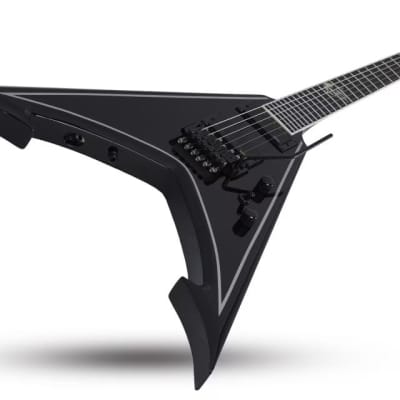 Schecter RavenDark V FR Abbath Signature Gloss Black with Silver Pinstripes image 4