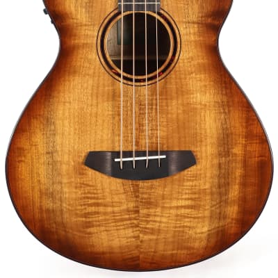 Breedlove Pursuit Exotic Concerto CE Amber Acoustic Electric Bass Guitar image 1