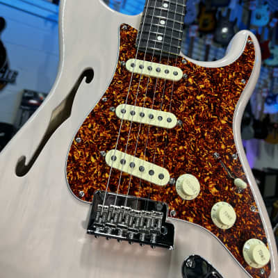 Fender American Professional II Stratocaster Thinline Transparent Shell Pink Rosewood Fingerboard GET PLEK'D! 647 image 5
