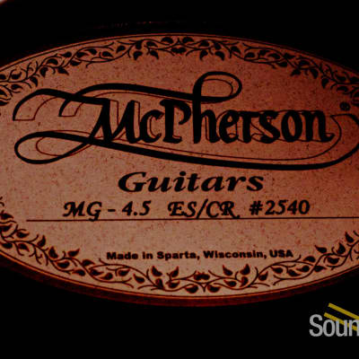 McPherson MG 4.5 Red Cedar/Macassar Ebony Acoustic #2540 image 3