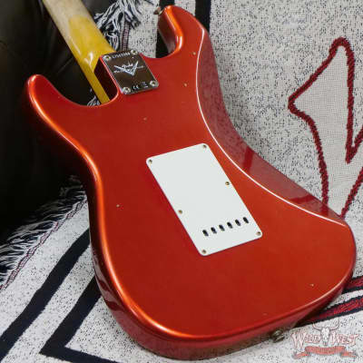 Fender Custom Shop Limited Edition 1959 59' Special Stratocaster Flame Maple Neck Journeyman Relic Super Faded Candy Apple Red image 12