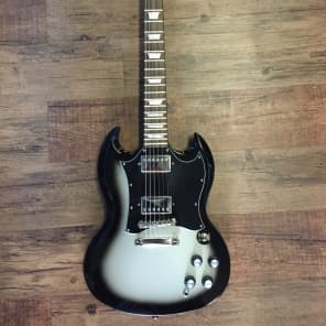 DISC Epiphone SG Goth G-400 Electric Guitar, Black Satin at