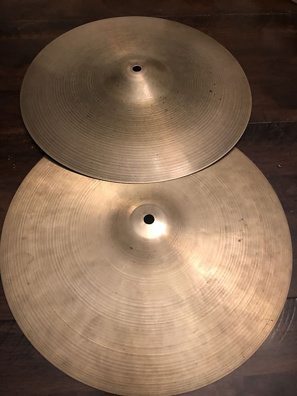 Zildjian Vintage Cymbal Pack (20" Ride,18" Crash, & 14" Hi Hats) 70s image 1