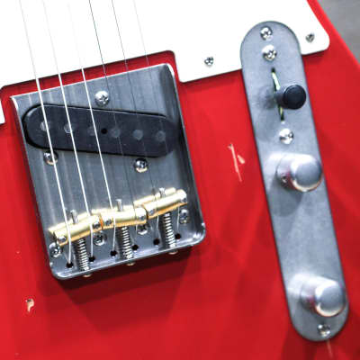 Nash Guitars T57 Dakota Red Medium Aging Finish Lollar Pickups Electric Guitar w/Case image 8