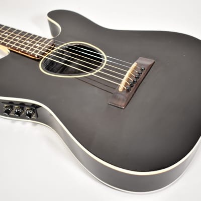 Circa 1985 Kramer Ferrington Black Finish Vintage Acoustic Electric Guitar w/OHSC image 8