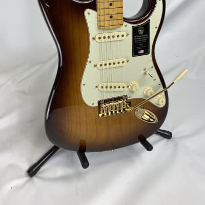 Fender 75th Anniversary Commemorative Stratocaster - 2-color Bourbon Burst image 1