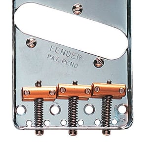Fender 099-0806 American Vintage Telecaster 3-Saddle Bridge Assembly with Brass Saddles