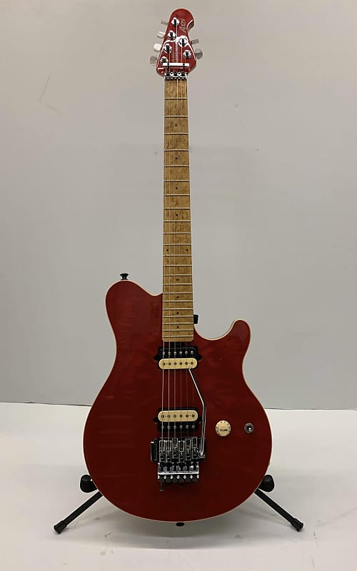 2000 Ernie Ball Music Man Axis Translucent Red image 1
