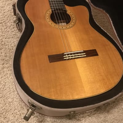 ALVAREZ YAIRI CY127CE Classical Acoustic Electric Guitar made in Japan 1989 with original hard case image 8