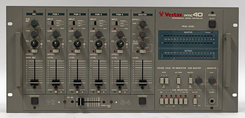 Vestax PMC 40 4-Channel Professional Mixing Controller | Reverb