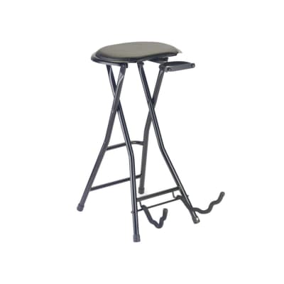 Stagg GIST-300 Guitar Stool and Stand - Black : : Musical  Instruments