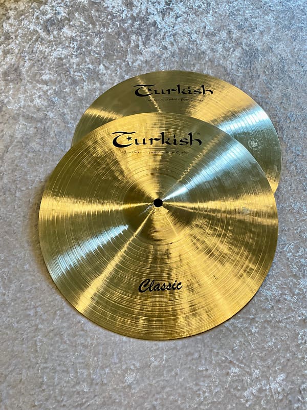 14" Turkish Cymbals Classic Series HiHat Cymbal Pair Reverb