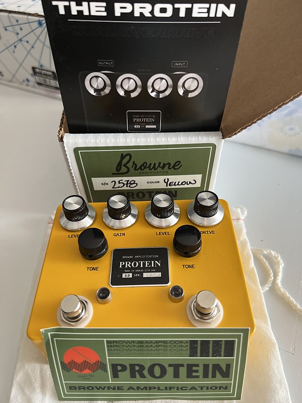 【希少品】BROWNE AMPLIFICATION PROTEIN V3 YEL Protein Dual Overdrive V3 — Browne Amplification