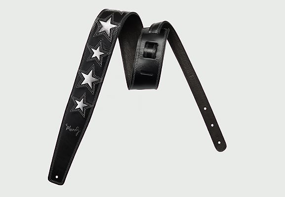 その他 MOODY STRAPS Leather&Leather2.5\" Black STRAPS Leather&Leather2.5