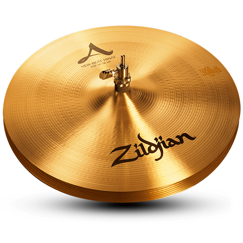 Zildjian 14" A Zildjian New Beat Hi-Hat Cymbal - Top Only A0134 image 1