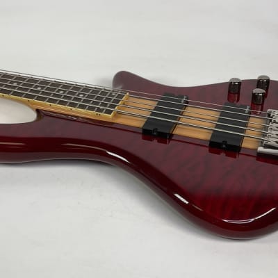 Schecter Damien Elite-5 Active 5-String Bass Crimson Red | Reverb