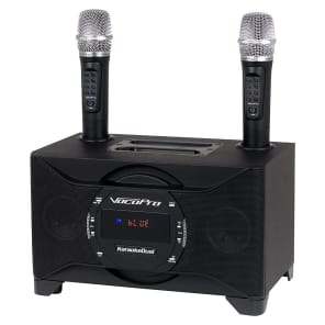 VocoPro KaraokeDual 100-Watt Tablet/Smart TV Karaoke System with 2 Wireless Microphones