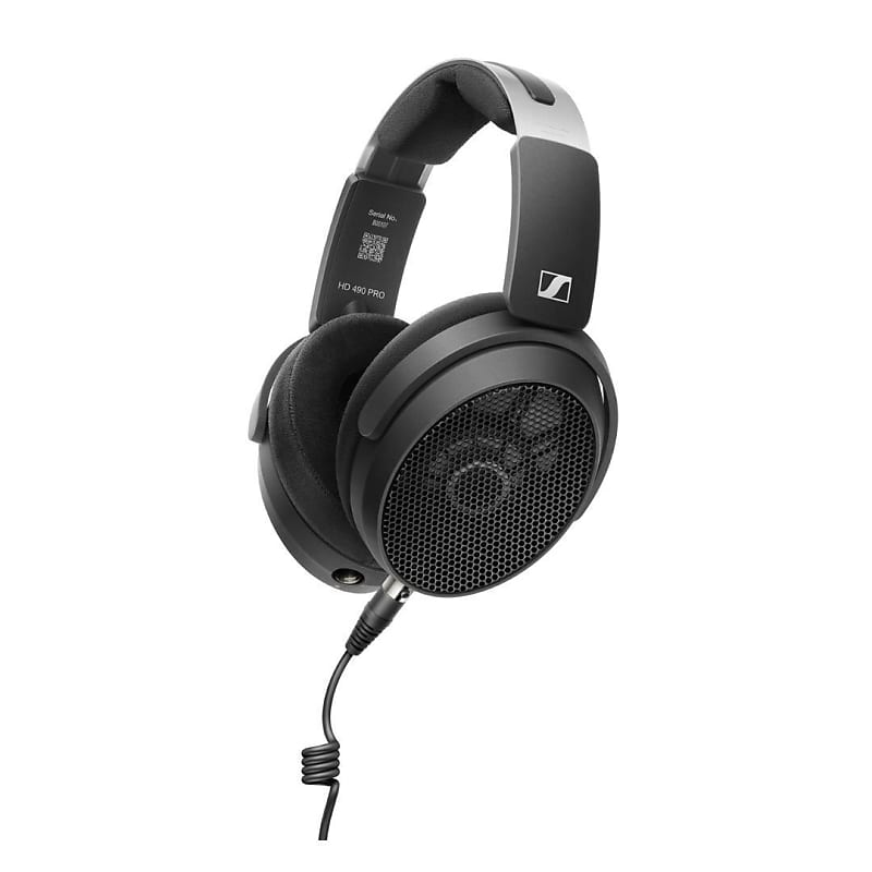 Sennheiser HD 490 PRO Plus Professional Open-Back Reference Studio Headphones with Two Unique Ear Pads Set and Open-Mesh Metal Earpiece Covers (Black) image 1